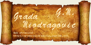 Grada Miodragović vizit kartica